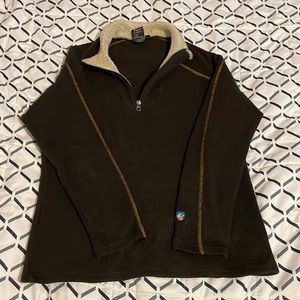Brown, Kühl quarter zip medium sweater